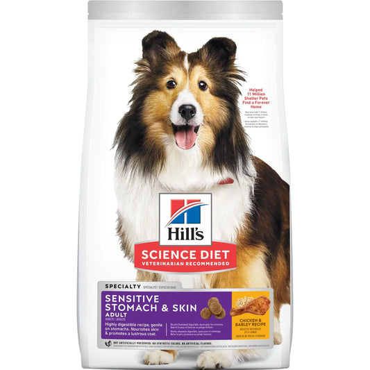 Hill's Science Diet Adult Sensitive Stomach & Skin Chicken & Barley Recipe Dry Dog Food