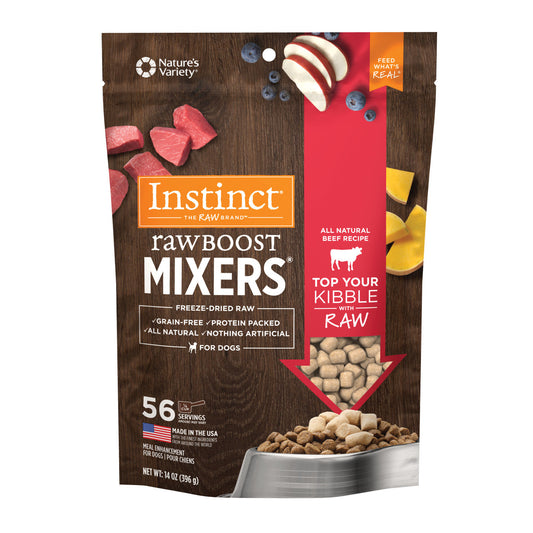 Instinct All Life Stages Raw Boost Freeze Dried Beef Dog Mixers (6oz)
